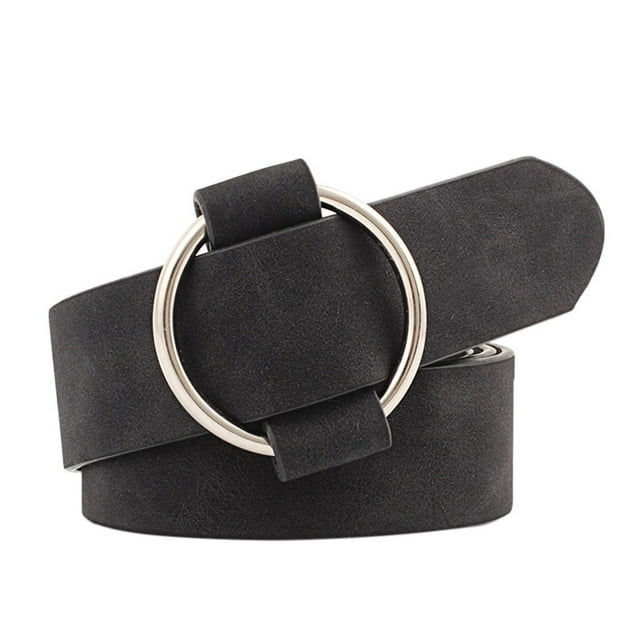 jovati Ceinture Décontractée pour Femmes Sans Aiguille à Boucle Ronde Ceinture pour Dames Jeunesse Mode Ceinture Grand Ceinture