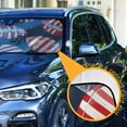 thumbnail image 3 of American Flag Football Car Windshield Sun Shade Reflector Sunshade Foldable for Front Keeps Vehicle Cool, 3 of 8