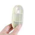 thumbnail image 5 of Unique Bargains 1 Pc 6 Compartment Single Layer Pill Case Portable for Travel Green, 5 of 6