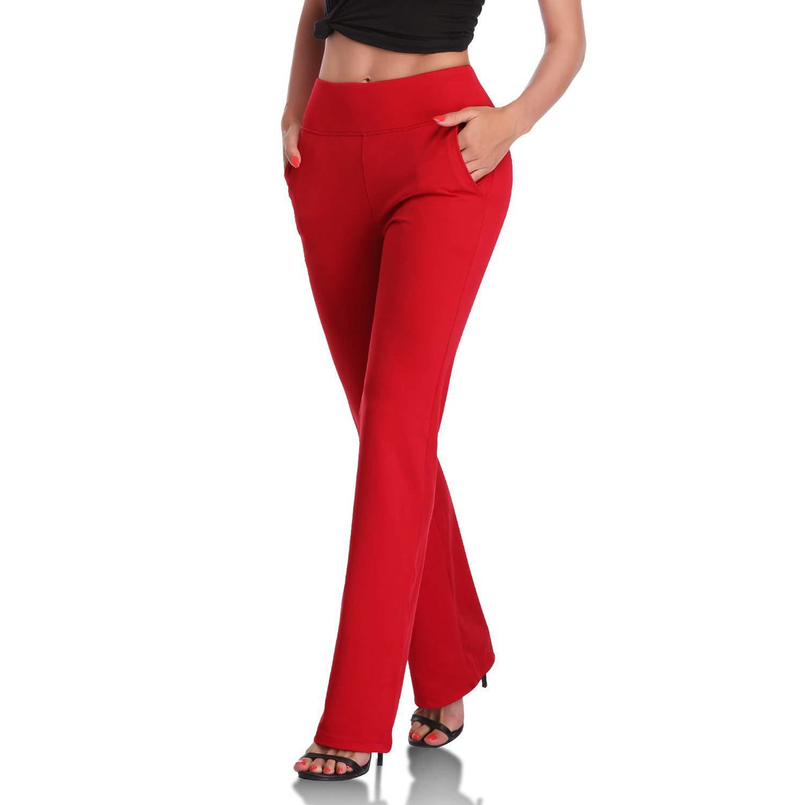 Buy STOP Solid Straight Fit Cotton Lycra Women's Casual Wear Pants |  Shoppers Stop