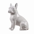 thumbnail image 4 of Figura Hi-Line Gift Ltd., bulldog francés, 25 cm, color blanco, 4 of 7