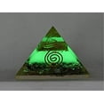 thumbnail image 3 of Sodalite Crystal Orgone Pyramid, Glow in Dark Organite Pyramid, 3 of 5