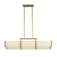 thumbnail image 2 of Orleans 5-Light Linear Chandelier in Distressed Gold, 2 of 5