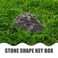 thumbnail image 3 of OUNONA 1Pcs Stone Storage Security Key Plastic Hidden Key Box Dark Brown for Yard, 3 of 4