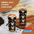 thumbnail image 4 of Stainless Steel Coffee Cup 7.7×2.6×3.5in Tapered Design Nylon Woven Wrist Strap Portable Durable Cup Bottom With Non-Slip Sticker Corgi And Bones, 4 of 8