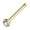 Gold, variant on Cubic Zirconia Press Fit Nose Bone Stud Titanium IP 316L Surgical Steel (Various Gauges)