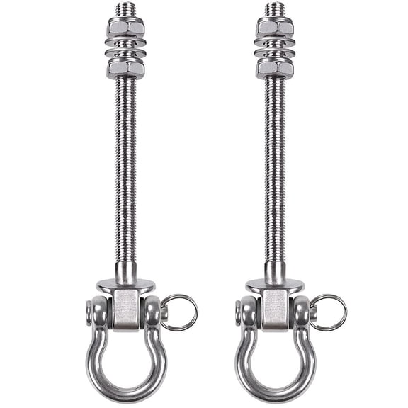 Runstore Heavy Duty Bearing Swing Hangers - 2 Pack Stainless Steel Swing Hardware for Hammock, Yoga Swing, Porch Swing, Heavy Bag