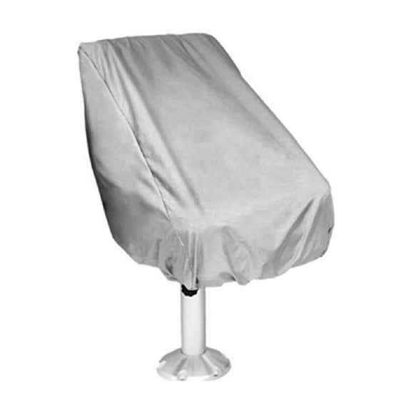 Black/Silver Protector for Individual for Seat UV Resistant Yacht Captain Chair Elastic Closure Dust Helm Chair Covers