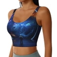 thumbnail image 2 of KLL Astronaut for Workout Tank Tops for Women,U Back Fitness Top Built in Shelf Bras Padded Fit for Yoga Gym-X-Large, 2 of 8