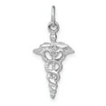 thumbnail image 3 of FB Jewels 14k White Gold 3-D Caduceus Charm, 3 of 5