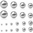 thumbnail image 1 of 20 Piezas Bolas de Forja para Anillos de Monedas, Surtido de 10 Tamaños (3/4 pulgadas a 3mm), Acero Inoxidable 304, Ideal para Joyería y Herrería, 1 of 5