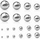 thumbnail image 1 of 20 Piezas Bolas de Forja para Anillos de Monedas, Surtido de 10 Tamaños (3/4 pulgadas a 3mm), Acero Inoxidable 304, Ideal para Joyería y Herrería, 1 of 5