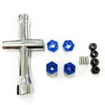 thumbnail image 1 of VONKY Strong Wheel Hex Mount Adapter For 1/24 ECX Barrage Crawler RC Car Accessories Dark Blue, 1 of 6