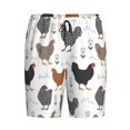 thumbnail image 4 of Wukai Retro Rooster Men’s Short Pajama Pants With Pockets Soft Sleep Pj Shorts for Men-4X-Large, 4 of 6