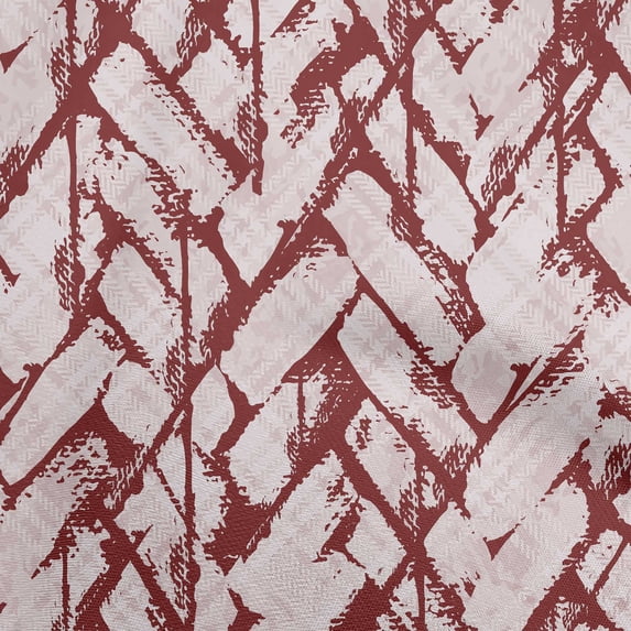 oneOone Velvet Maroon Fabric Brush Stroke Quilting Supplies Print Sewing Fabric By The Yard 58 Inch Wide