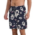 thumbnail image 2 of Logiee Cartoon Spaceship Print Mens Swim Trunks Quick Dry Board Shorts,Breathable Hawaii Beach Shorts Swimwear Bathing Suits-X-Large, 2 of 6
