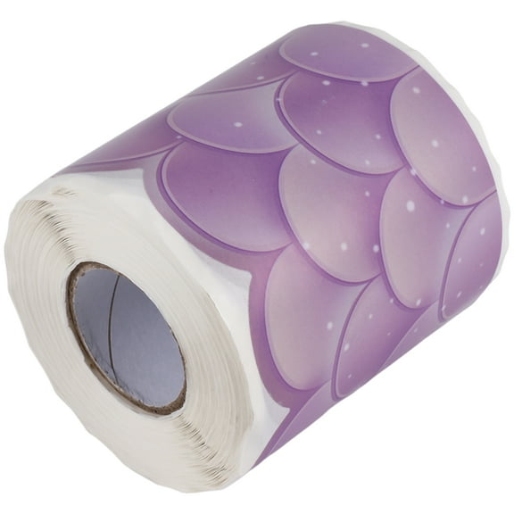 20M Ombre Scallops Bulletin Board Borders Rainbow Straight Borders Classroom or Home School Decoration,1 Roll x mermaid board border,Purple