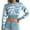 Blue, variant on Womens Fall Fashion 2022! QLEICOM Sweaters for Women, Women's Fashion Casual Printed Long Sleeve Cropped Navel Knit Sweater Short Crew Neck Sweater On Clearance
