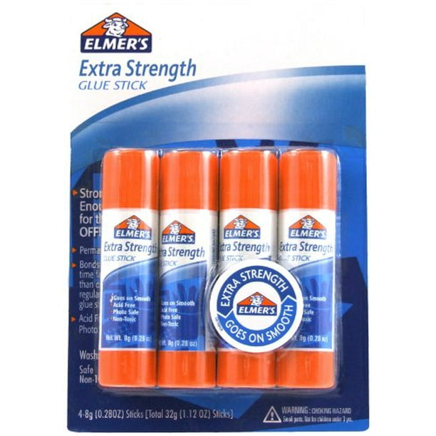 Elmer's Extra Strength Office Glue Sticks, 0.28 Ounces Each, 4 Count