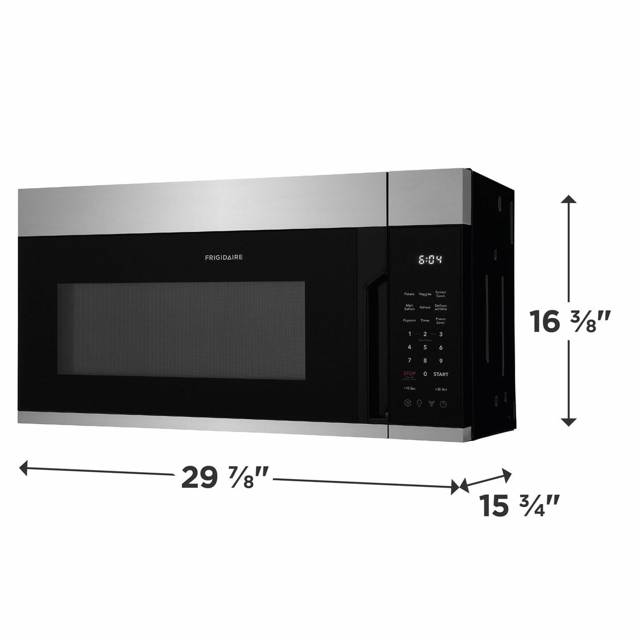 Frigidaire Fmow1852a 30" Wide 1.8 Cu. Ft. 1000 Watt Over The Range Microwave Led Lighting