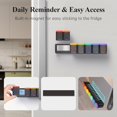 thumbnail image 2 of Weekly Pill Organizer Magnetic Removable Pill Box Day Time a Day Large Pill Case Travel Week Once Daily Medication Dispenser Medicine Container Holder for Supplement Vitamin Blac, 2 of 6