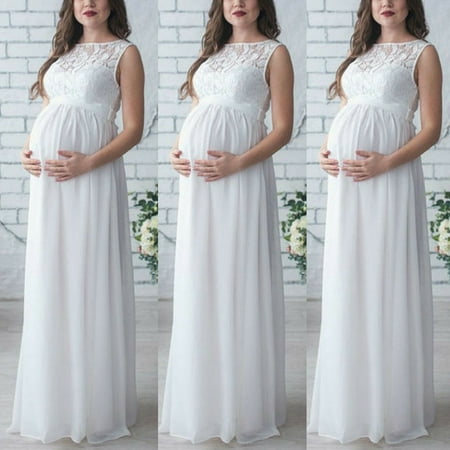Multitrust Sexy Maternity Maxi Gown Photography Photo Shoot Fancy Chiffon Maternity Dresses