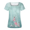 thumbnail image 4 of Aloohaidyvio Tops for Women ,Women Fashion Tops Casual Short Sleeve Loose T-Shirt Blouse, 4 of 5