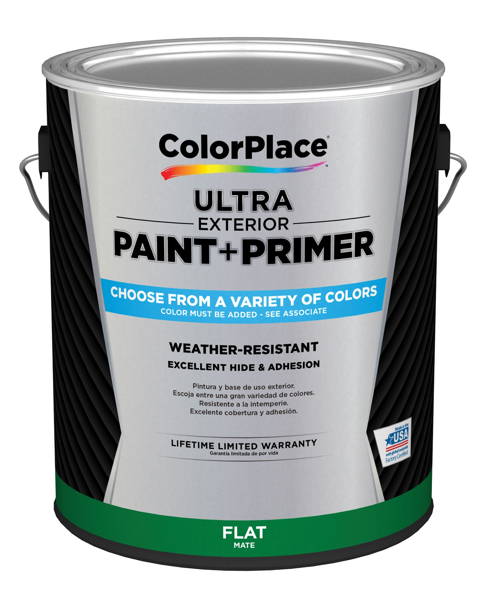 ColorPlace Ultra Exterior Paint & Primer, Amethyst Ice, Flat, 1 Gallon - image 4 of 11