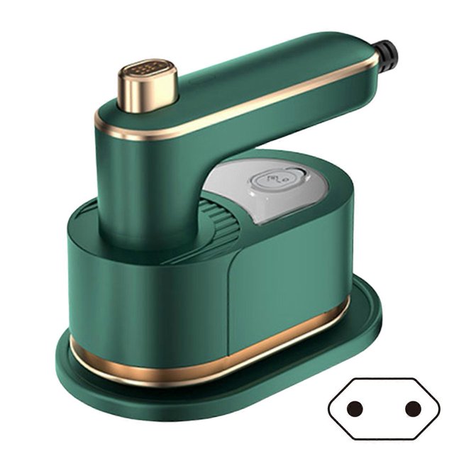 Mini plancha de viaje para ropa, vaporizador de ropa, plancha de vapor para ropa, para el hogar, negocios, ropa, color verde