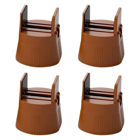 Siruishop 4 Pcs Rehausseurs de Lit Antichoc pour Meubles Salle à Manger Cuisine Canapé Hauteur 5cm