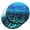 Blue Glitter Sparkle & Blue Glitter Zebra, variant on WIRESTER Round Neoprene Car Coaster for Drinks, Set of 2pcs, Blue Glitter Sparkle & Blue Glitter Zebra