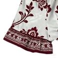 thumbnail image 7 of Gamivast Women Boho Shift Dress Floral Print Tie Neck Short Sleeve Tunic Mini Dress Summer Beach Loose Fit Casual Vacation Party Flowy Sun Dress Wear, 7 of 7
