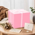 thumbnail image 5 of General Gift Box, 12x12x10 inches Large Pink Gift Boxes for Presents with Lids, Birthday Box, Groomsman Proposal Box, for Wedding, Valentine's Day, Mother's Day, Halloween, Christmas Gift Packging, 5 of 7