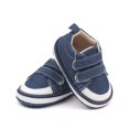 thumbnail image 6 of Otqutp Children Solid Color Shoes Baby Boys Girls Sneakers Cute Cartoon Walking Shoes Sticky Straps Flat Bottom Shoes Lightweight Shoes, 6 of 7