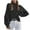 Black-Sweater, variant on Qetyuw Crochet Knitted Sweater for Women Solid Color Chunky Long Sleeve Mock Neck Sweaters Casual Oversized Pullover Junper