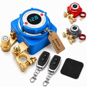 12V/24V Remote Automotive Battery Cut-Off Relay Switch Disconnect Isolator | Car Kill Switch Smart Battery Disconnect Isolator Wireless Remote Kill Switches for Car Truck RV Low Voltage Protection Du