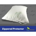thumbnail image 3 of Bamboo Pillow Protectors Standard (Set of 2) – Pillow Cover Waterproof Hypoallergenic Dust Proof Zippered Encasement, 3 of 6