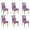 Marbre Violet, variante sur Housses de Chaise pour Salle à Manger Ensemble de 6 Housses de Chaise Extensibles Amovibles Lavables pour Cuisine Maison Fête Hôtel Cérémonie de Mariage, Taille Universelle (Cœur d'Amour)