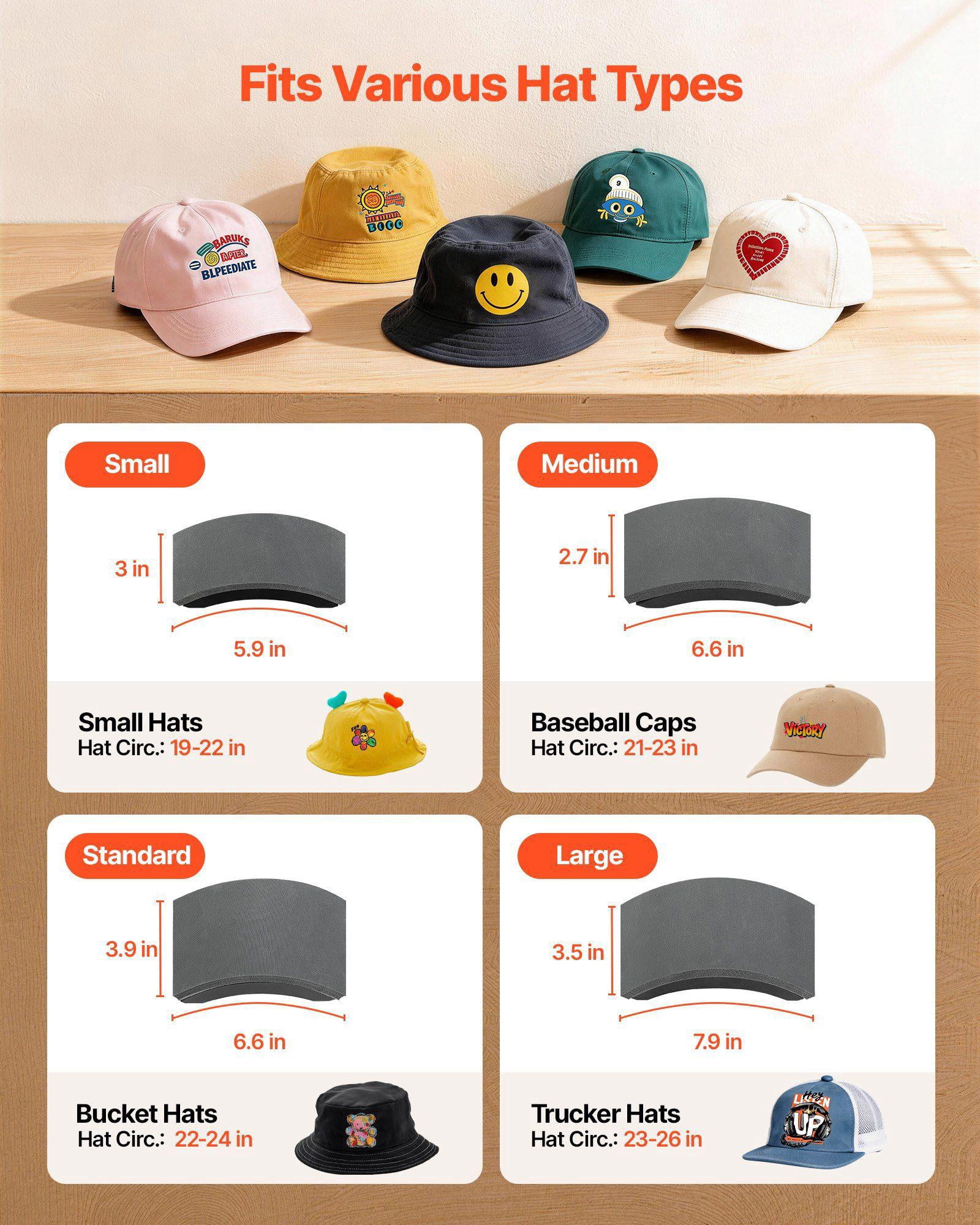 Hat Heat Press Machine with 4 Interchangeable Platens Caps Stretcher Precise Temperature Time Control for Hats Caps HTV Iron On Sublimation Projects Light Blue