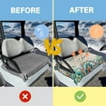 thumbnail image 4 of HUIACONG Flower Dragonfly Golf Cart Covers Seat Non-Slip Easy to Clean Two-Person Golf Cart Seat Covers Comfortable Portable Golfs Car Interior Decoration Compatible with EZGO Club Cars, 4 of 7