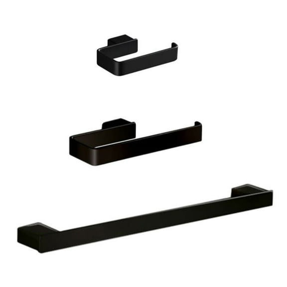 Nameeks Lg1321 Gedy Bathroom Accessories Set - Black