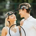 thumbnail image 4 of Balery Floral Head Dreamscape Sport Wear Athletic Visor Sun Sports Visor Hat Visor Adjustable Cap for Women and Men (One Size), 4 of 7