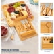 thumbnail image 3 of Tabla de Quesos Bluelander, Juego de Tablas y Cuchillos, Diseño Cuadrado, Bambú, 3 of 5