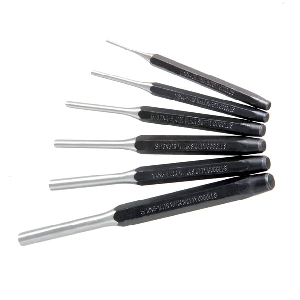 Hyper Tough 6 Piece Pin Punch TR70049B - Walmart Business Supplies