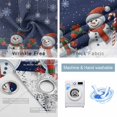 thumbnail image 2 of Fsddascl Navy Blue Christmas Blackout Curtains for Bedroom/Living Room, Thermal Insulated Kitchen Curtains, Xmas Balls Snowflake Snowman Grommet Darkening Window Treatment Drapes 52"x72"x2, 2 of 6