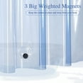 thumbnail image 5 of Inosoo 100% EVA Clear Blue Shower Curtain Liner, Heavy Duty, Luxury & Soft, 72"x 72", 5 of 9