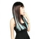 thumbnail image 2 of FELTECHELECTR 10 extensiones de cabello sintético con clip y reflejos de colores (Wathet), 2 of 3