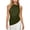 Army Green, variant on Women's One Shoulder Asymmetric Hem Sleeveless Top