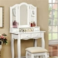 thumbnail image 1 of Benzara BM132010 Janelle Transitional Vanity&44; White, 1 of 1
