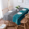 thumbnail image 4 of Rectangle Tablecloth 60x120inch Vintage Green Grey Ombre Wrinkle Resistant Washable Polyester Table Cloth Oil Proof Dining Table Cover Decorative for Parties/Wedding/Outdoor Farmhouse Wooden Country, 4 of 6